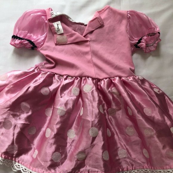 Disney Junior Minnie Kids Baby Girl's Set of 2 Dress Red Pink Polka Dot Size 2 T - Picture 8 of 12